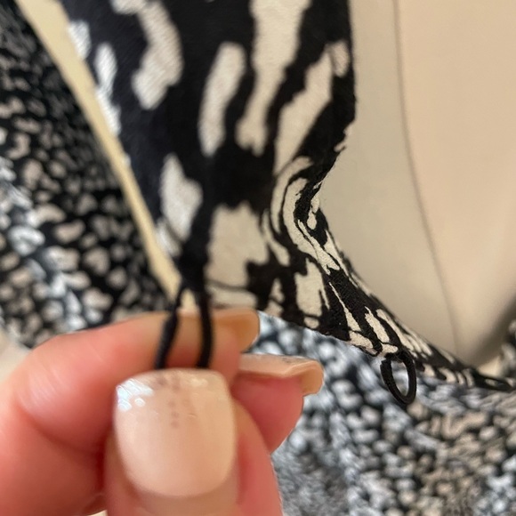 Zara Black and White Leopard Print Mini Dress - Picture 7 of 7